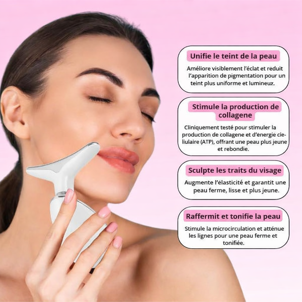 Ivret - Masseur facial LED tonifiant